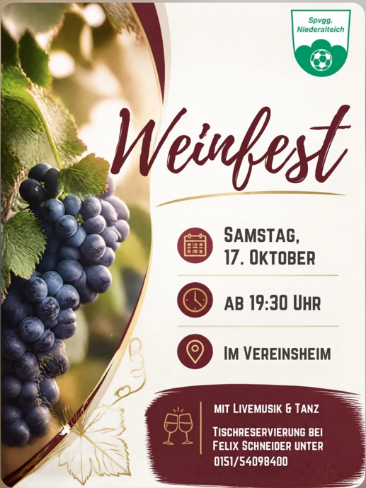 Weinfest Spielvereinigung Niederalteich